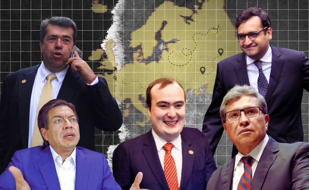 Morenistas han generado controversia debido a sus viajes por Europa y Asia|  Fotoarte: Angélica Vázquez.