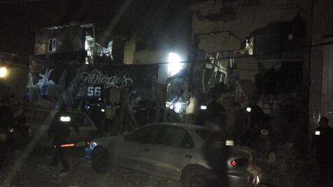 Tres videos del derrumbe en una vecindad de la colonia Morelos