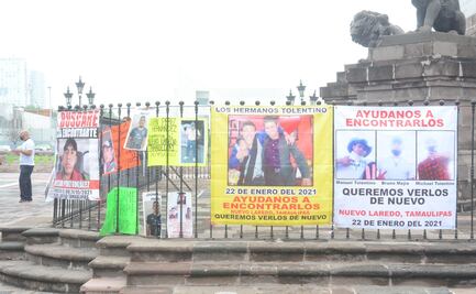 Bloquean calles familiares de los desaparecidos en la carretera Monterrey-Nuevo Laredo