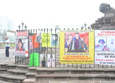 Bloquean calles familiares de los desaparecidos en la carretera Monterrey-Nuevo Laredo