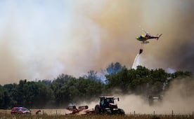 VIDEO: Incendio en Cataluña quema 2 mil 300 hectáreas; bomberos trabajan para extinguirlo