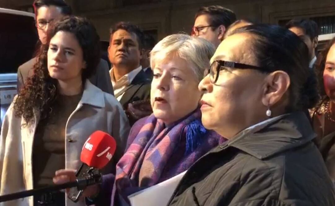 Canciller Alicia Bárcena sale de Palacio Nacional tras reunión con AMLO y la asesora en materia de Seguridad de la Casa Blanca Elizabeth Sherwood-Randall / Captura de pantalla