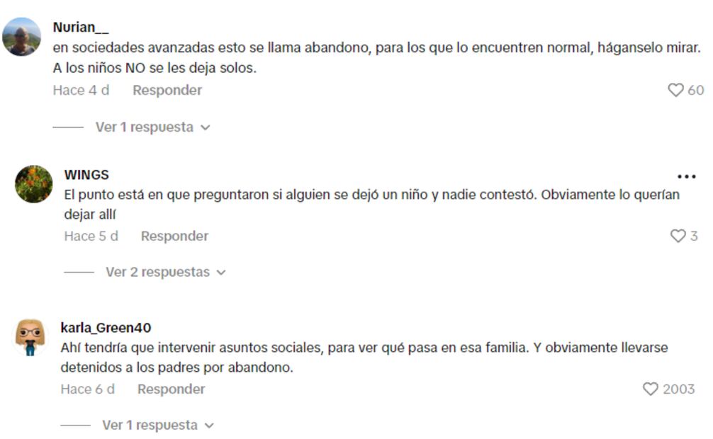El video de la coordinadora aérea se ha llenado de comentarios rechazando las acciones tomadas por los padres. Foto: TikTok