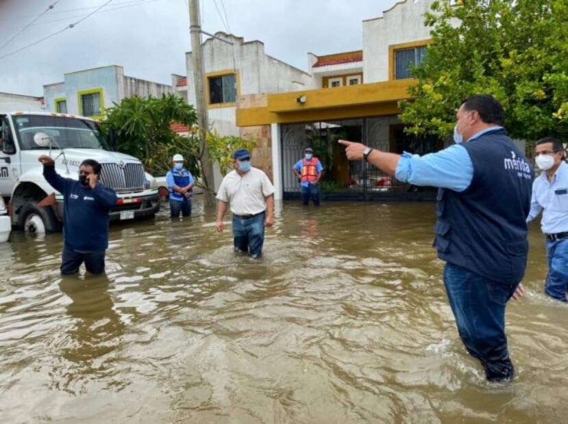 Casas inundadas en 19 municipios y pérdida de cultivos, saldo de "Delta" en Yucatán