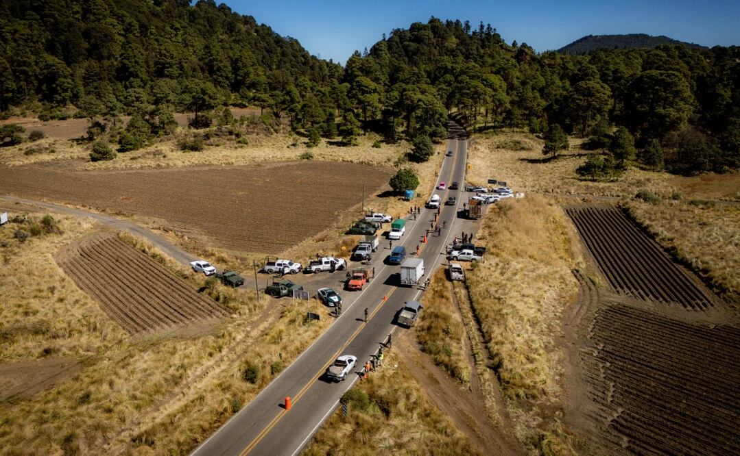 Durante la inspección de 51 vehículos de carga se identificaron dos unidades transportando madera sin contar con la autorización correspondiente. Foto: Especial