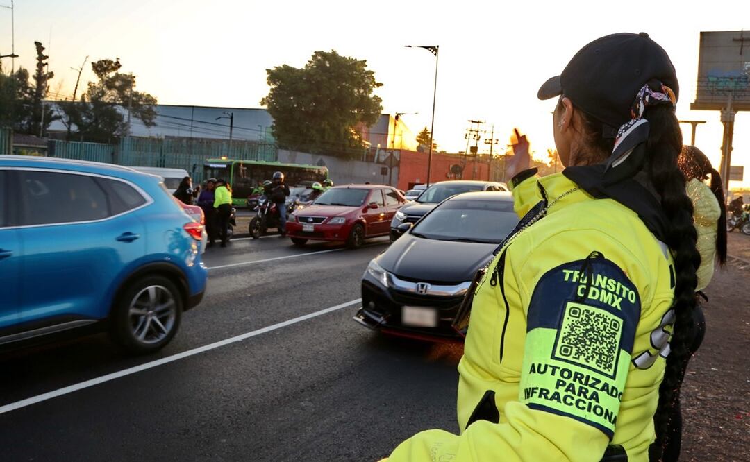 Policías autorizados para infraccionar en CDMX. Foto: Especial