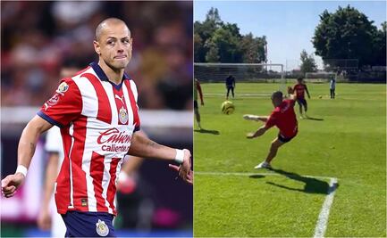 VIDEO: El espectacular gol de Chicharito Hernández en práctica de Chivas