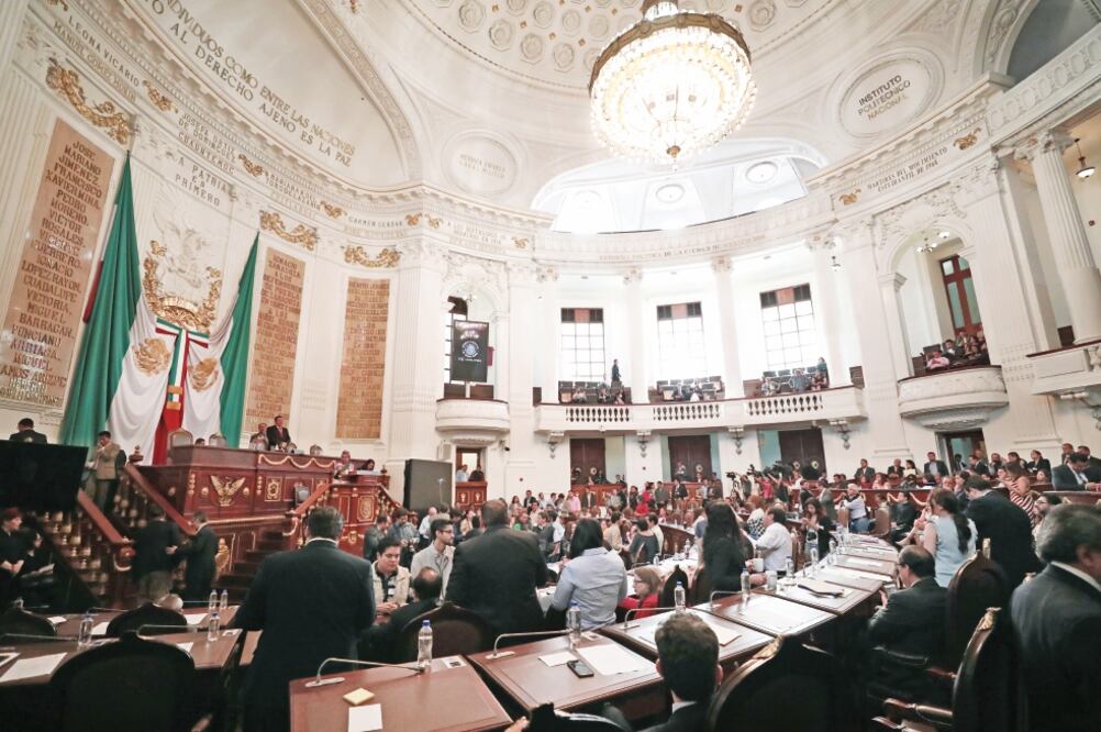 La presidenta de la Comisión de Derechos Humanos de la Ciudad de México, Nashieli Ramírez Hernández, presentó ante el pleno de la Asamblea Legislativa el Informe Anual 2017 del organismo (ALEJANDRA LEYVA. EL UNIVERSAL)