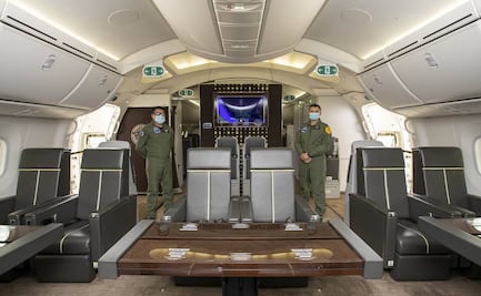 ¡Aparte para sus bodas, 15 años y bautizos el avión presidencial!