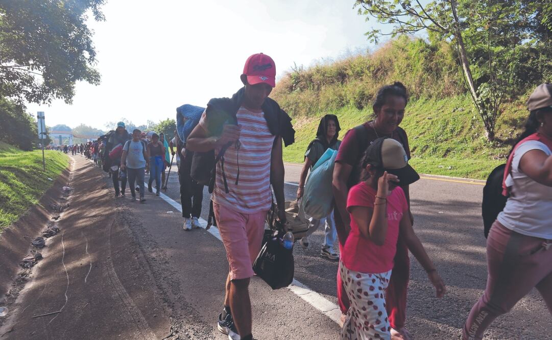 Migrantes quieren llegar a Estados Unidos antes de que Donald Trump asuma la presidencia, debido a las amenazas de deportaciones masivas. Foto: de MARÍA DE JESÚS PETERS. EL UNIVERSAL