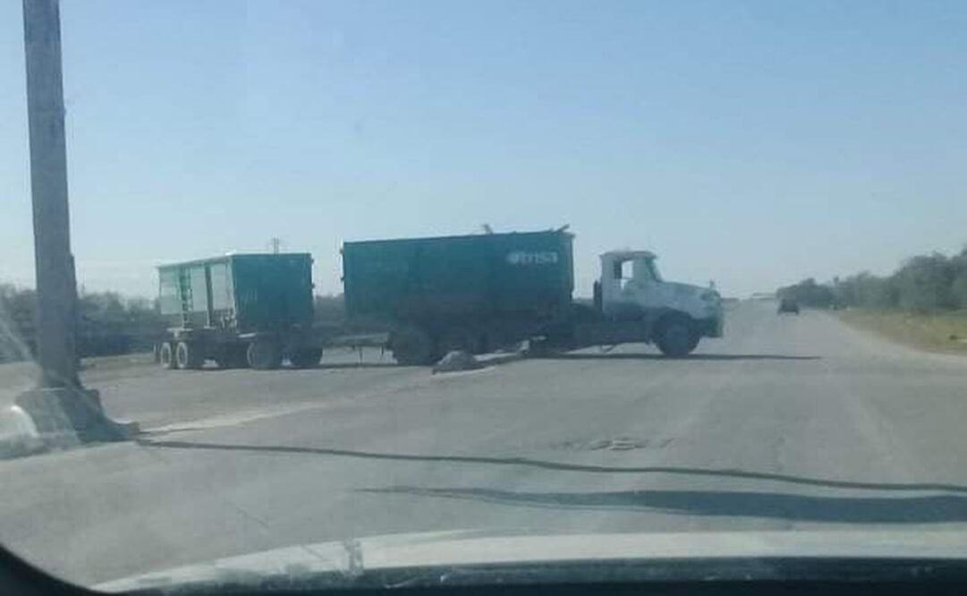 Bloqueos en Río Bravo. Foto: Especial