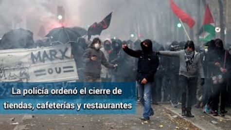 Huelga paraliza a Francia; cierra Torre Eiffel y paran los trenes