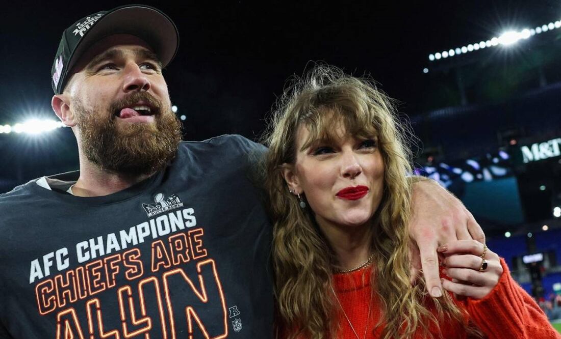 Taylor Swift y Travis Kelce - Foto: AFP