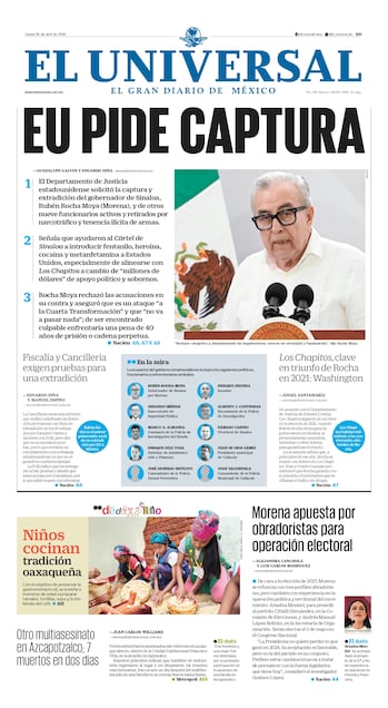 Portada impresa del 30 de abril de 2026