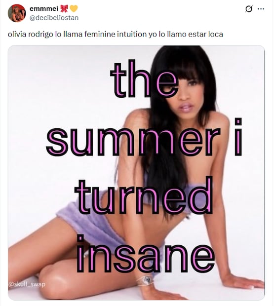 Memes y reacciones tras el lanzamiento de "Drop dead" de Olivia Rodrigo. Foto: X