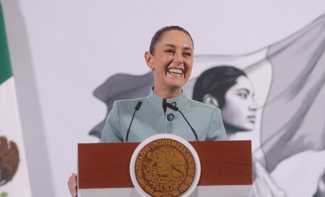 Conferencia de prensa mañanera de la presidenta Claudia Sheinbaum en Palacio Nacional el 18 de febrero de 2025. Foto: Gabriel Pano / EL UNIVERSAL