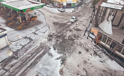 Sorprende granizada a habitantes de Toluca