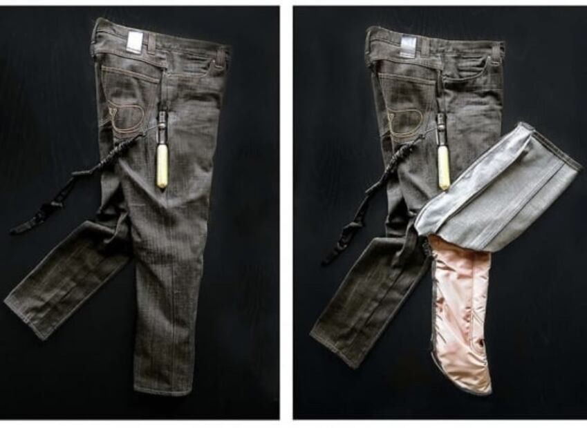 Conoce los jeans que traen bolsas de aire incluidas para viajes seguros