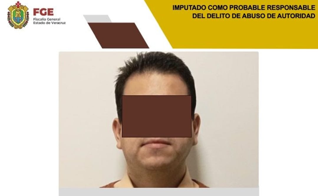 Leandro “N”, exsubdirector del Registro Público de la Propiedad y de Inspección y Archivo General de Notarías del Gobierno estatal. Foto: Fiscalía General del Estado de Veracruz