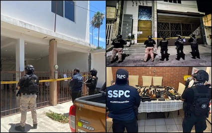 Aseguran vehículos de lujo, armas y droga tras cateos a domicilios en San Nicolás y Guadalupe, Nuevo León