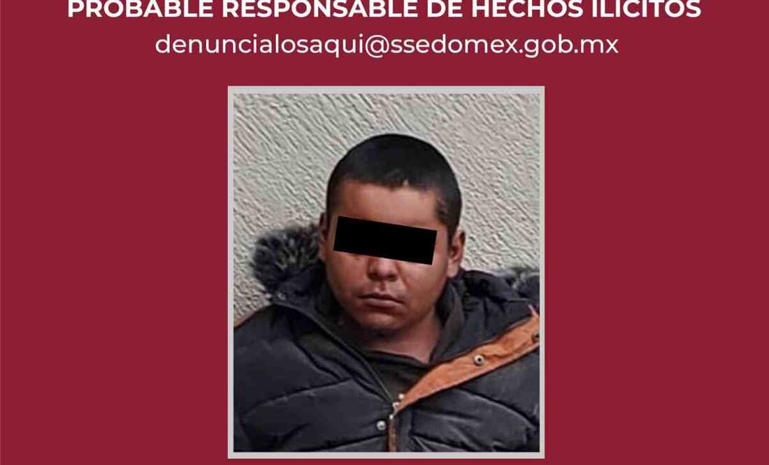 Jorge “N” de 27 años, podría pertenecer a una célula delictiva, en la cual se dedicaría a la vigilancia en puntos estratégicos de la zona para el paso de actividades delictivas. Foto: Especial