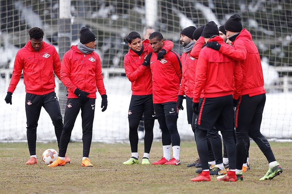 Agencias. Spartak Moscow entrena de cara a su partido frente al Athletic
