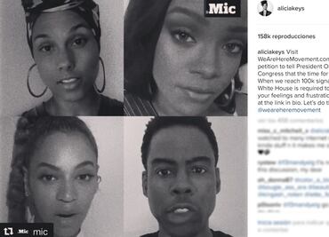 Famosos, contra la violencia racial en EU