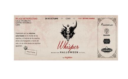 Trivia. Te invitamos al Halloween Holy Water