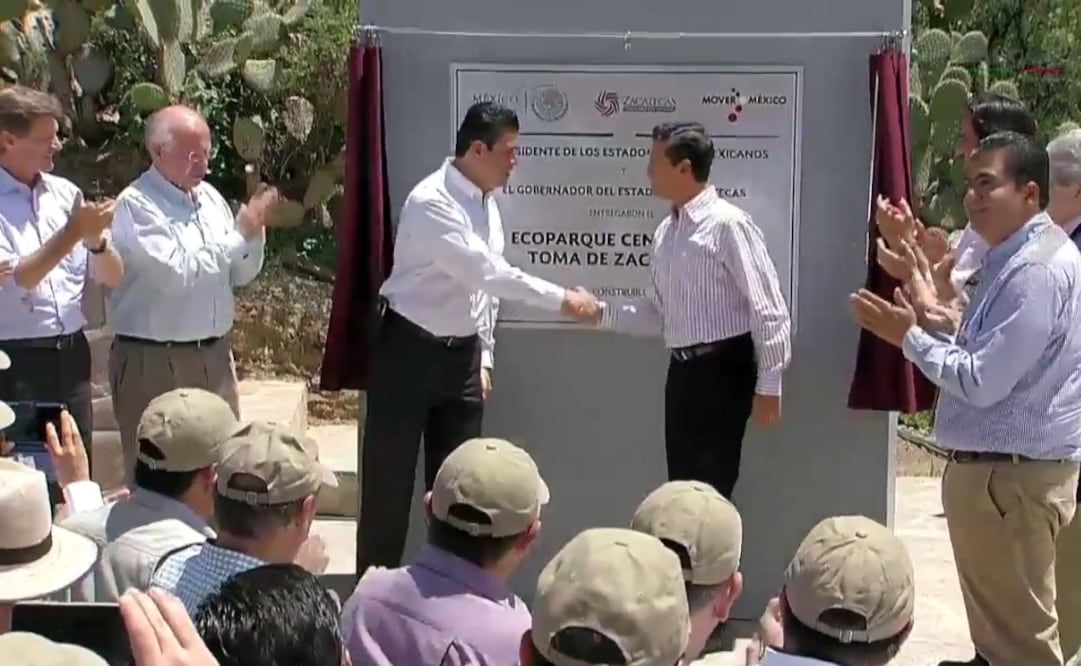 El mandatario hizo entrega del Parque Ecológico Centenario "Toma de Zacatecas". /Especial