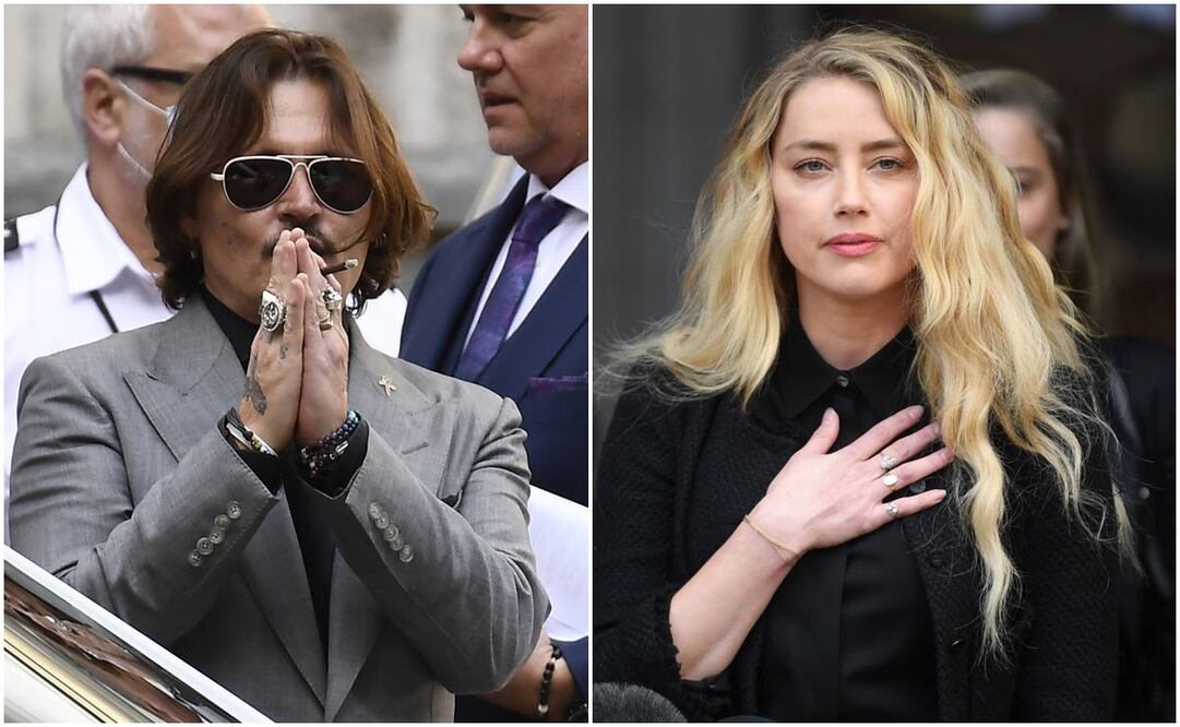 Johnny Depp y Amber Heard. Foto: AP y EFE