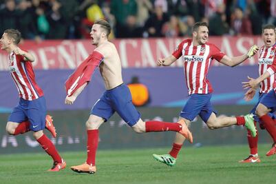 Agónica clasificación del Atlético de Madrid