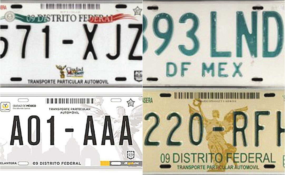Desde 1923 se han realizado 50 diseños de placas para los autos de la Ciudad de México (ARCHIVO EL UNIVERSAL)