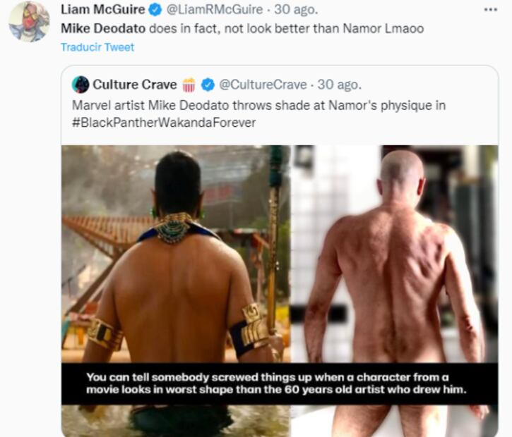 "Black Panther": Usuarios en Twitter arrementen contra ilustrador que criticó a Tenoch Huerta por su físico 