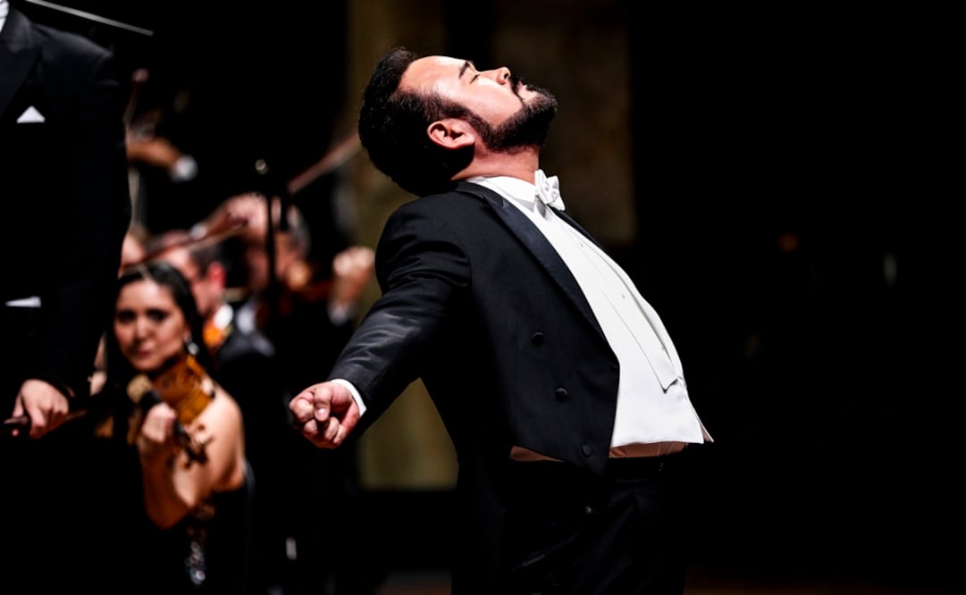 El tenor Javier Camarena durante su presentación en el Palacio de Bellas Artes. Foto: Nadya Murillo / EL UNIVERSAL
