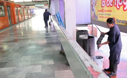 Limpian 270 toneladas de basura en el Metro en un mes