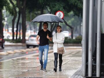 Emiten alerta amarilla por lluvias fuertes en 6 delegaciones