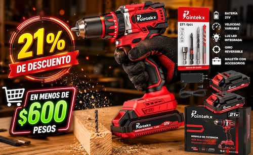POINTEKX Cordless Drill Discounted to Under 600 Pesos on Amazon Mexico