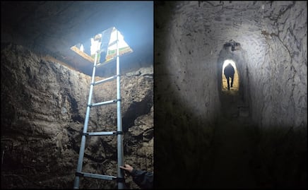Localizan huachitúnel en municipio de Tepetitlán, Hidalgo; simulaba la entrada de una fosa séptica