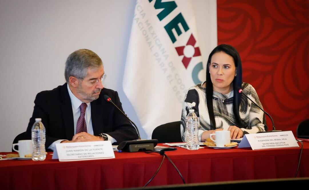 Alejandra del Moral Vela, directora ejecutiva de la Agencia Mexicana de Cooperación Internacional para el Desarrollo (AMEXCID), expresó que trabajará bajo la instrucción de la presidenta Claudia Sheinbaum Pardo de fortalecer la atención a la movilidad humana. Foto: Especial
