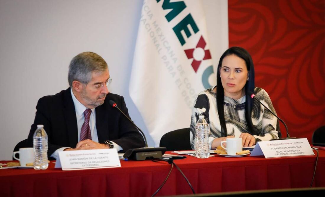 Alejandra del Moral Vela, directora ejecutiva de la Agencia Mexicana de Cooperación Internacional para el Desarrollo (AMEXCID), expresó que trabajará bajo la instrucción de la presidenta Claudia Sheinbaum Pardo de fortalecer la atención a la movilidad humana. Foto: Especial