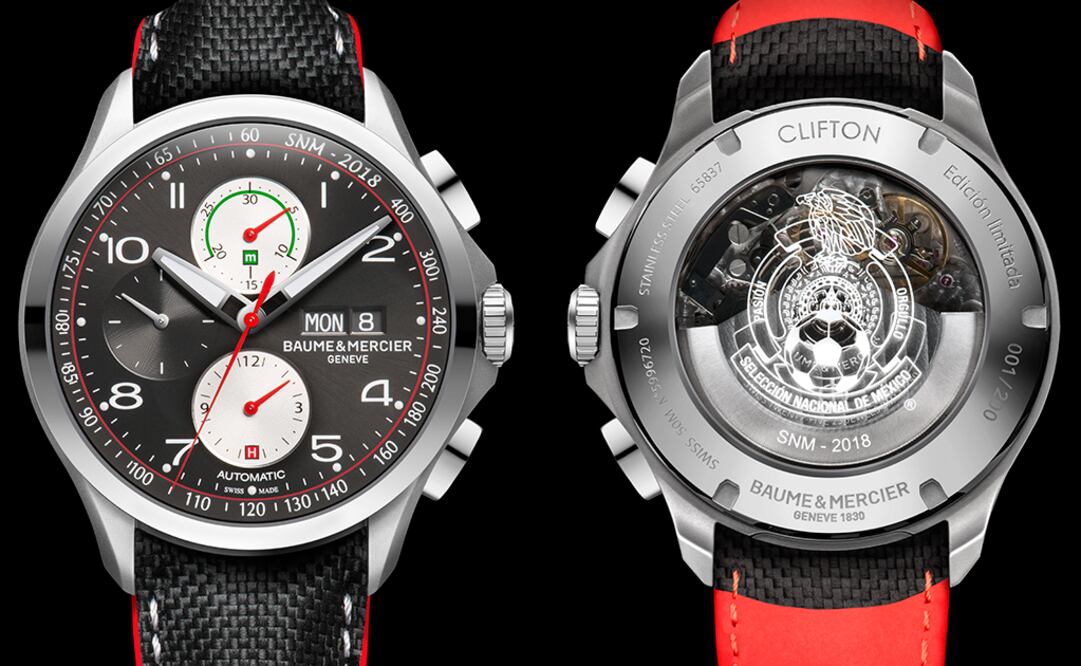 El Clifton Club México está disponible en dos ediciones limitadas: una con caja hecha de titanio y otra con caja hecha de oro. Ambos tienen mecanismo automático swiss made.