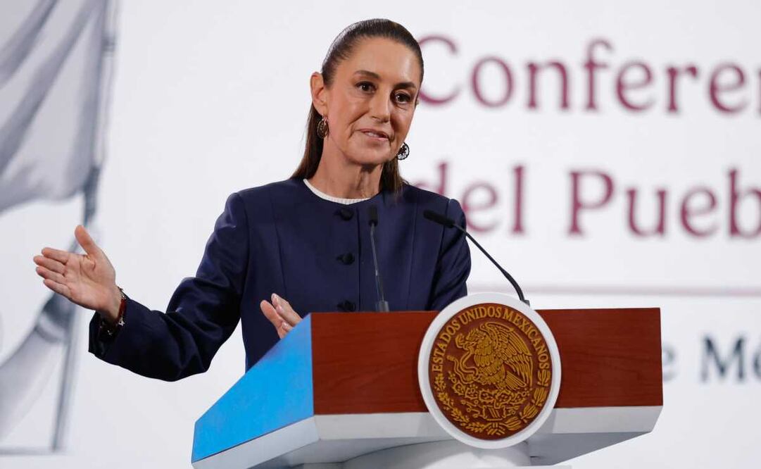 Conferencia del pueblo que encabeza la presidenta de México, Claudia Sheinbaum este 26 de mayo del 2025. Foto: Diego Simón / EL UNIVERSAL.