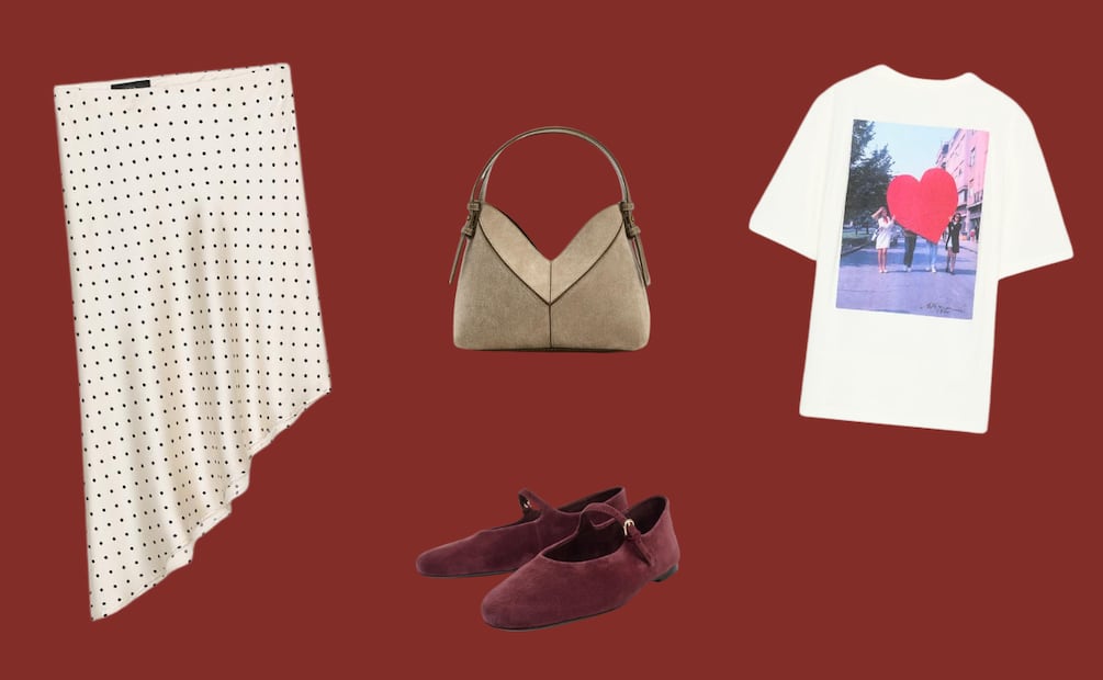 Satén, lunares y básicos que prueban que el 14 de febrero también se disfruta de día. Foto: Stradivarius, Zara