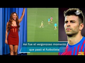 ¡Shakira persigue a Piqué!; en estadio le ponen “Te felicito” 
