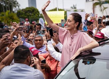 Desde Lázaro Cárdenas, Michoacán, Sheinbaum dice que con la 4T seguirá apoyo al campo