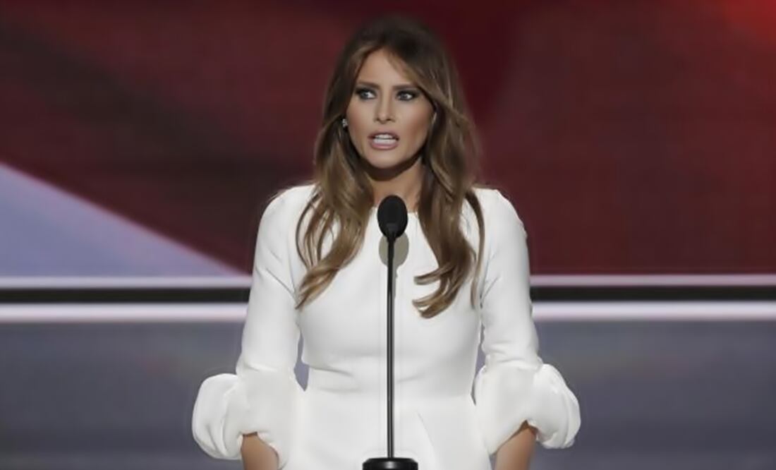 Melania Trump speaks at the GOP convention. (Photo: AP)