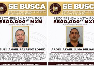 Ofrecen un millón de pesos por captura de dos agentes de la AMIC acusados de atacar a abogado en Hermosillo