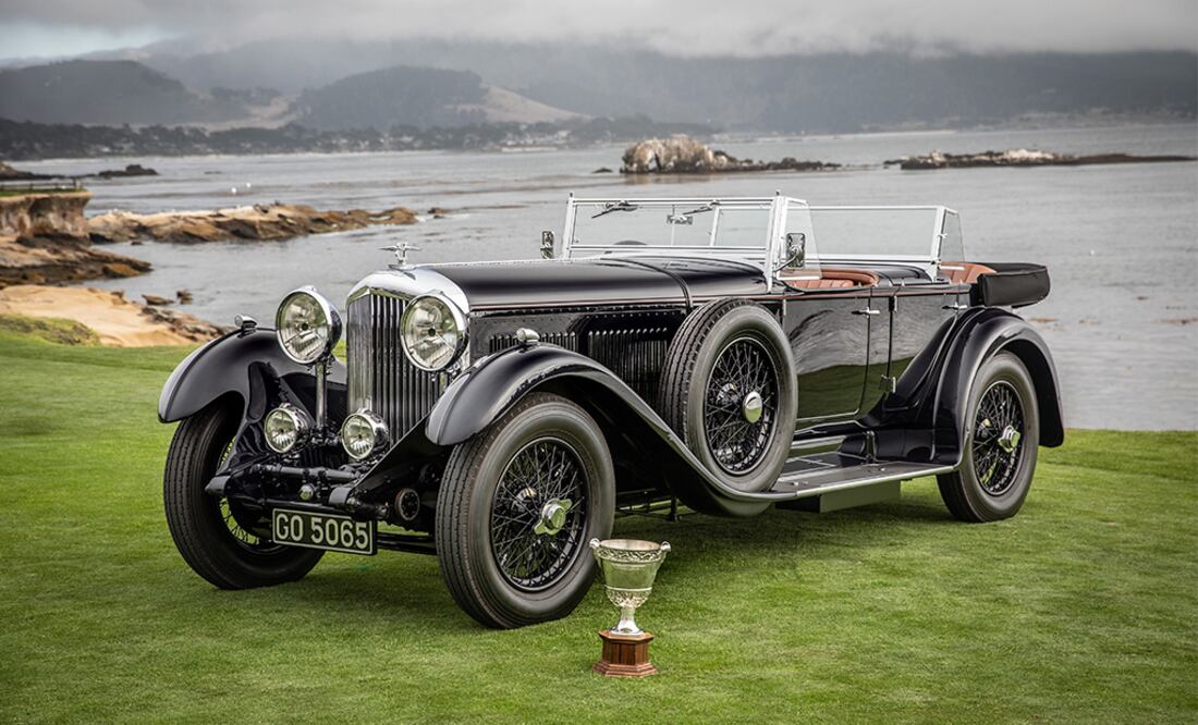 El modelo Bentley Gunner de 1931 ganó el galardón 'Best of Show' durante el Rolex Monterey Motorsports 2019.