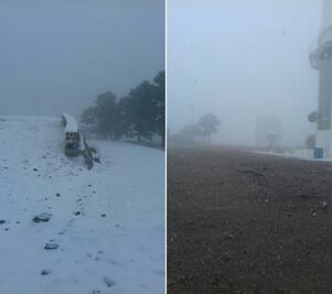 Nevada atípica 'pinta de blanco' la sierra sonorense