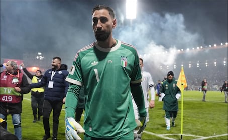 Donnarumma confiesa haber llorado por no clasificar a Italia a la Copa del Mundo